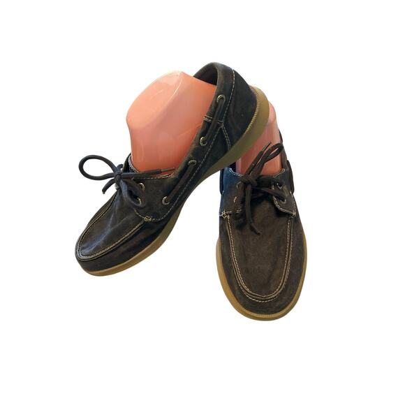 EUC Sperry's Men's Blue Canvas Like Boat Shoes Size 10.5M - Picture 1 of 6